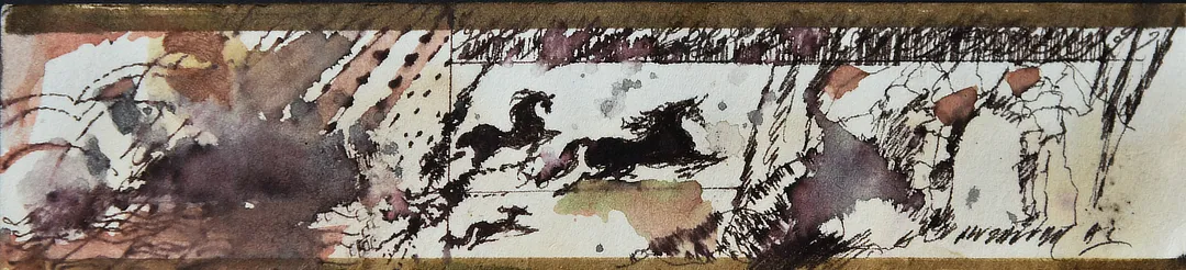 A sketch by Muzaffar Ali