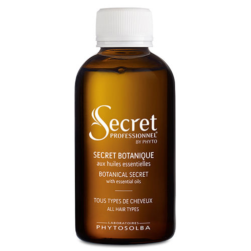 Flacon de soin aux huiles essentielles pour cheveux