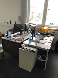 Arbeitsplatz eines Mitarbeiters