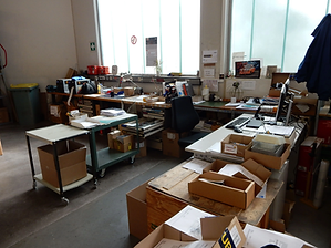 Ein Büro wird aufgelöst