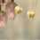 Miniature : Gold Tulip Flower Dangle Earrings 