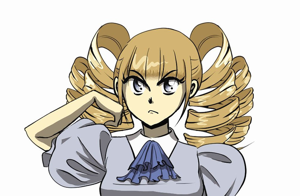 サムネイル： 典型的な姫キャラ【立ち絵＋表情差分6種】