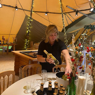 Ronnie's Mobile Bar Hire - Wine on table