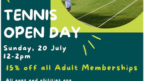 Tennis Open Day - 20 July 2025
