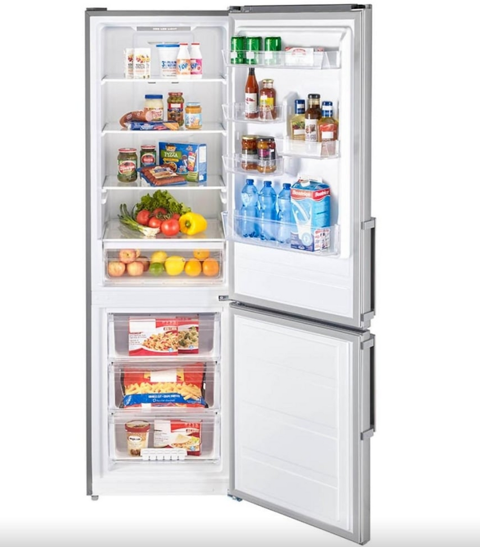 Thumbnail: Moffat MBE11DSVSS Bottom Freezer Counter Depth Refrigerator 24 in, Counter depth