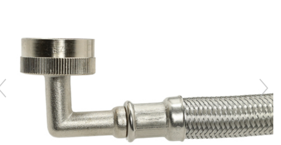 Thumbnail: Stainless steel installation hose for washing machines