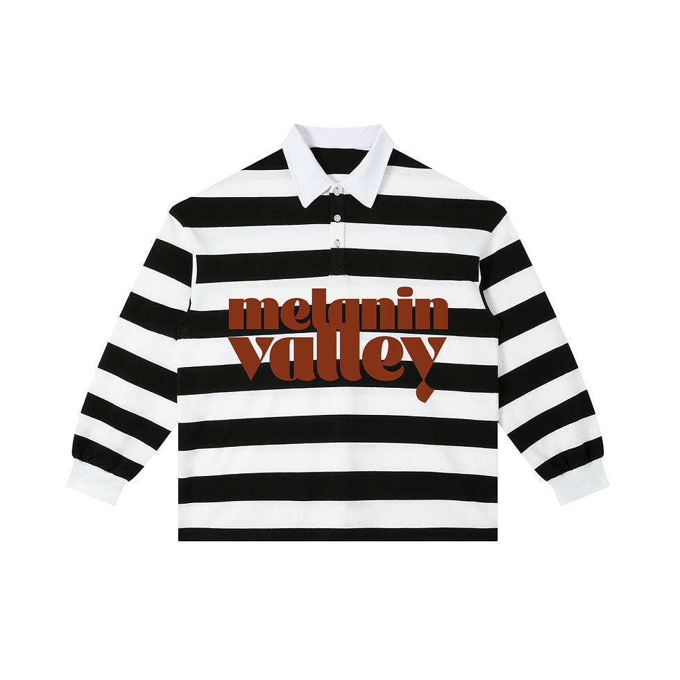 Thumbnail: Melanin Valley Stripe Polo Shirt