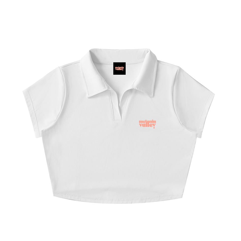 Thumbnail: Melanin Valley V-Neck Lapel Crop Top