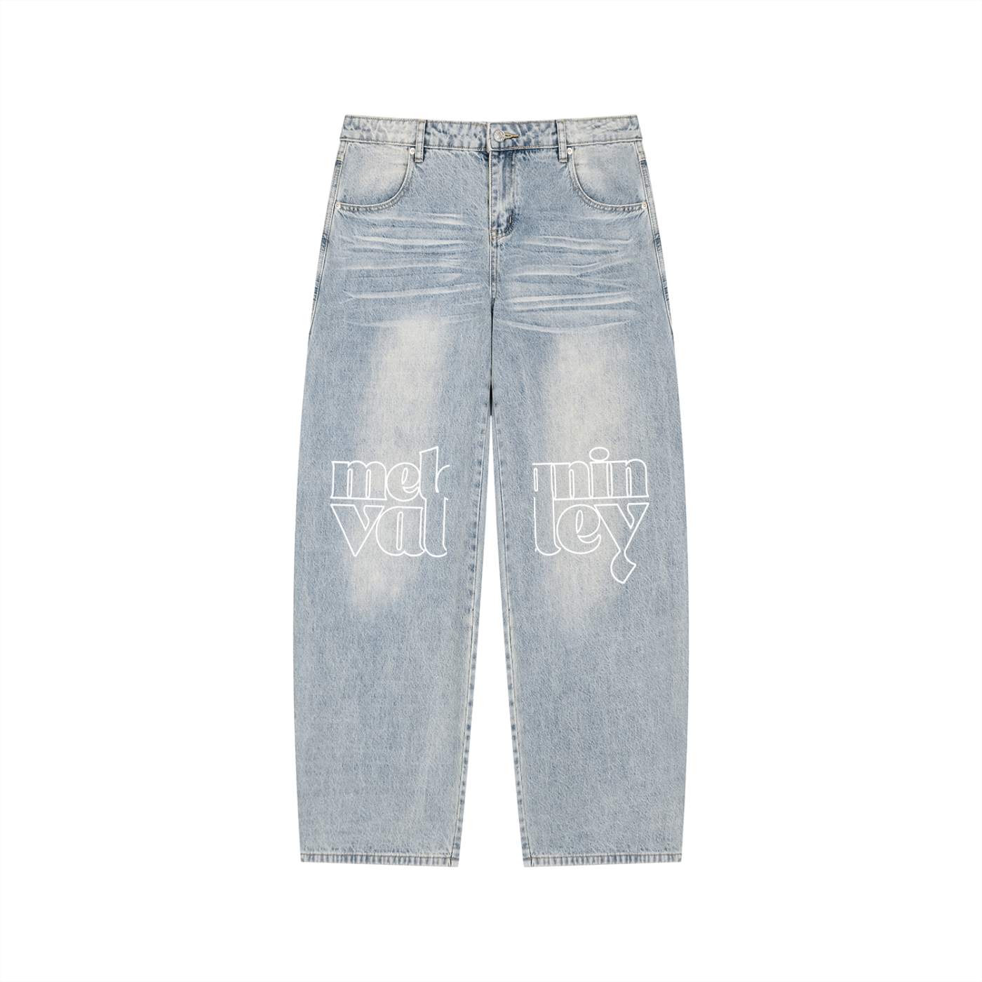 Melanin Valley Enzyme Wash Wide Leg Jeans