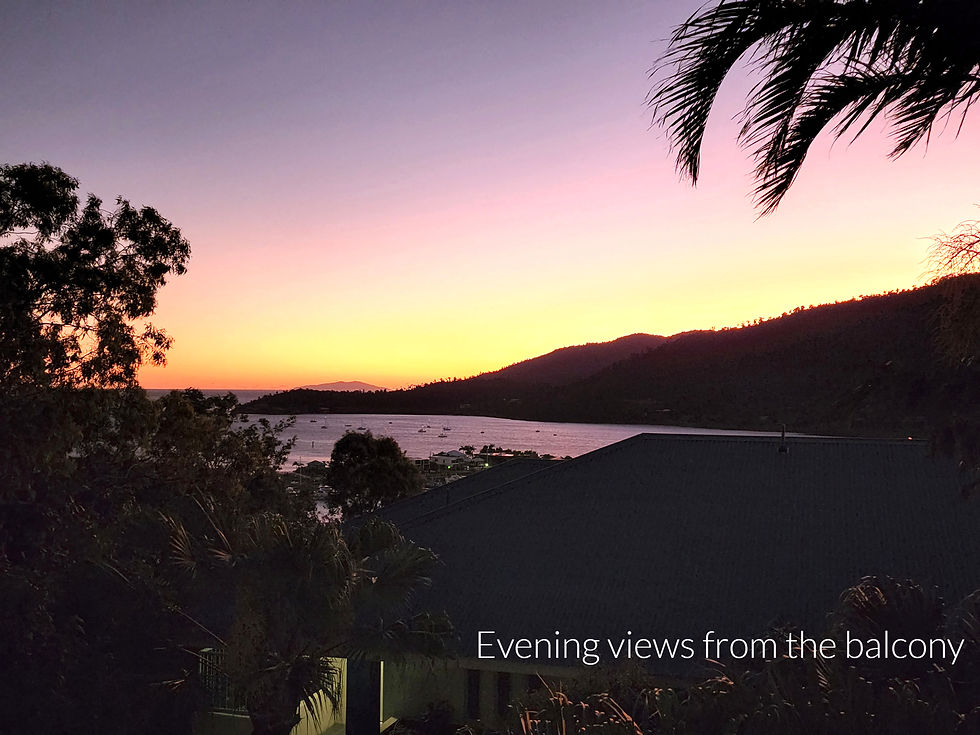 Evening views from Club Wyndham Airlie Beach