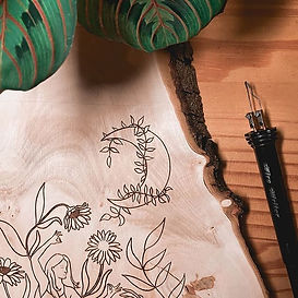 moon and plants wood burn.jpg