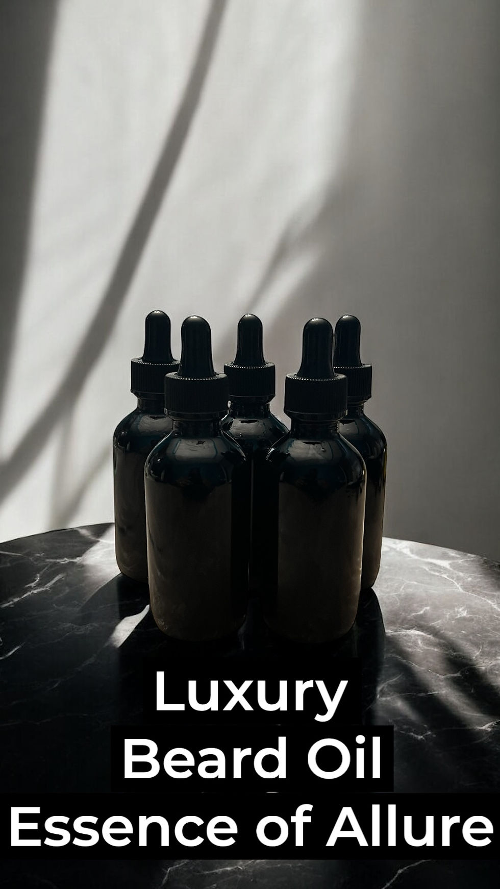 Thumbnail: Luxury Beard Oil Essence of Allure bottles