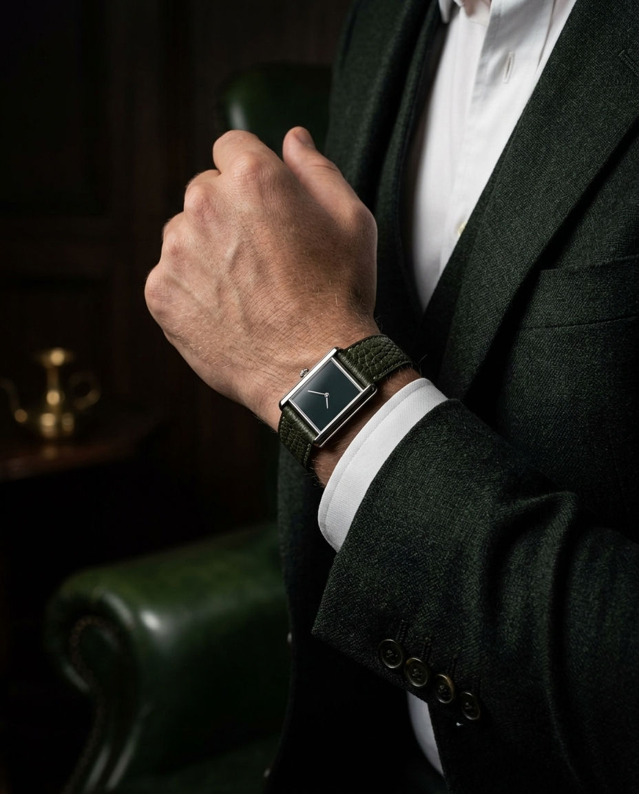 Men's Classic Dress Watch – Quartz Movement & Leather Strap