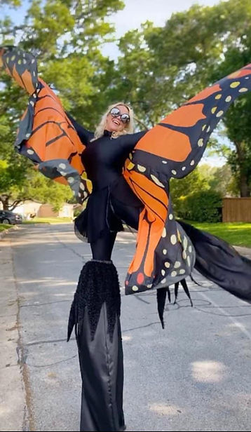 Dallas butterfly stilt walker