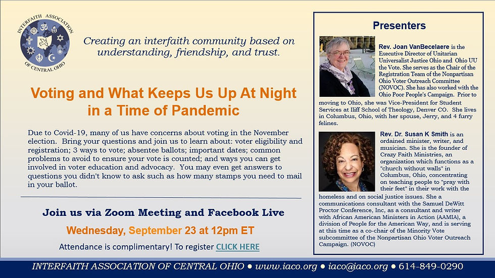 Voting and What Keeps Us Up at Night During the Time of a Pandemic