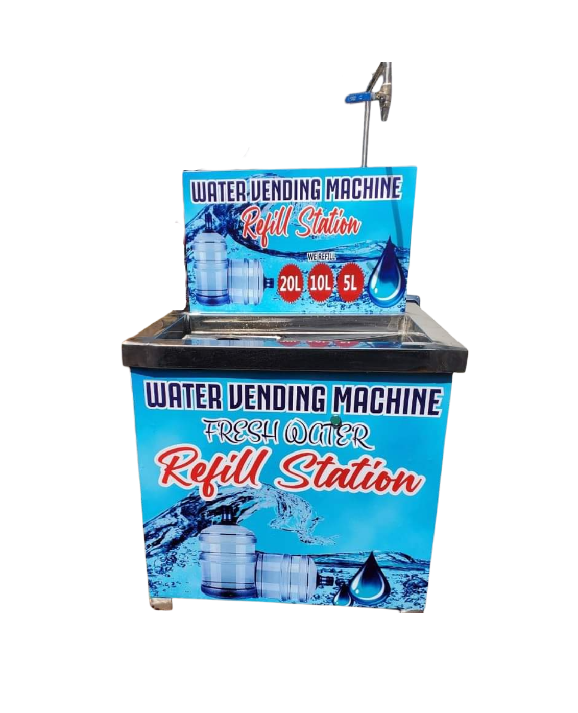 Single Tap Manual Water Refill Station (Table-Like)