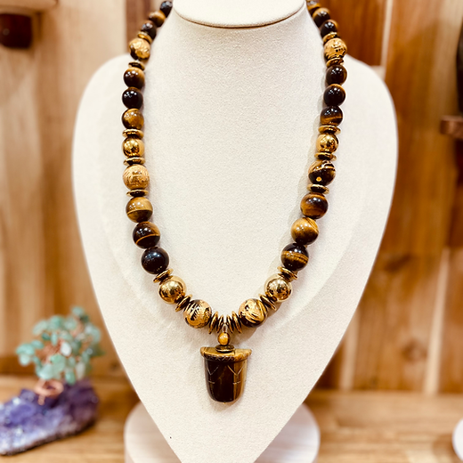 Collier tendance bleu – Poudre de Bijoux Collier tendance bleu – Poudre de Bijoux