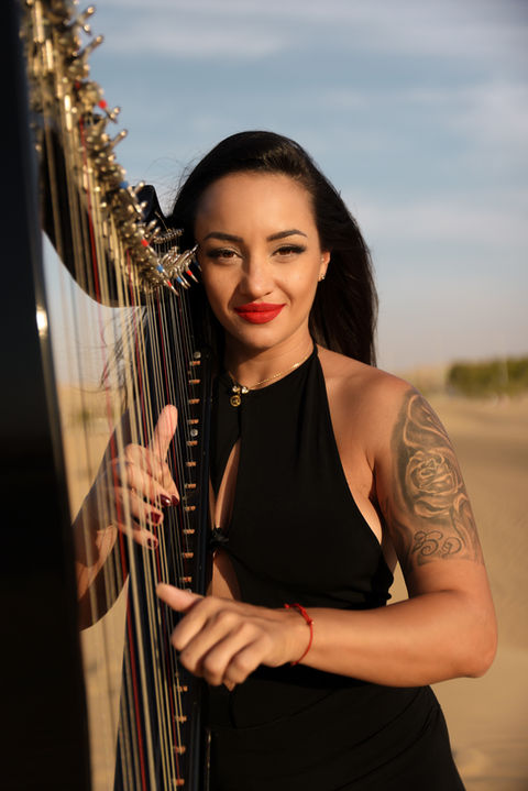 Арфистка на сватба - вълшебна атмосфера