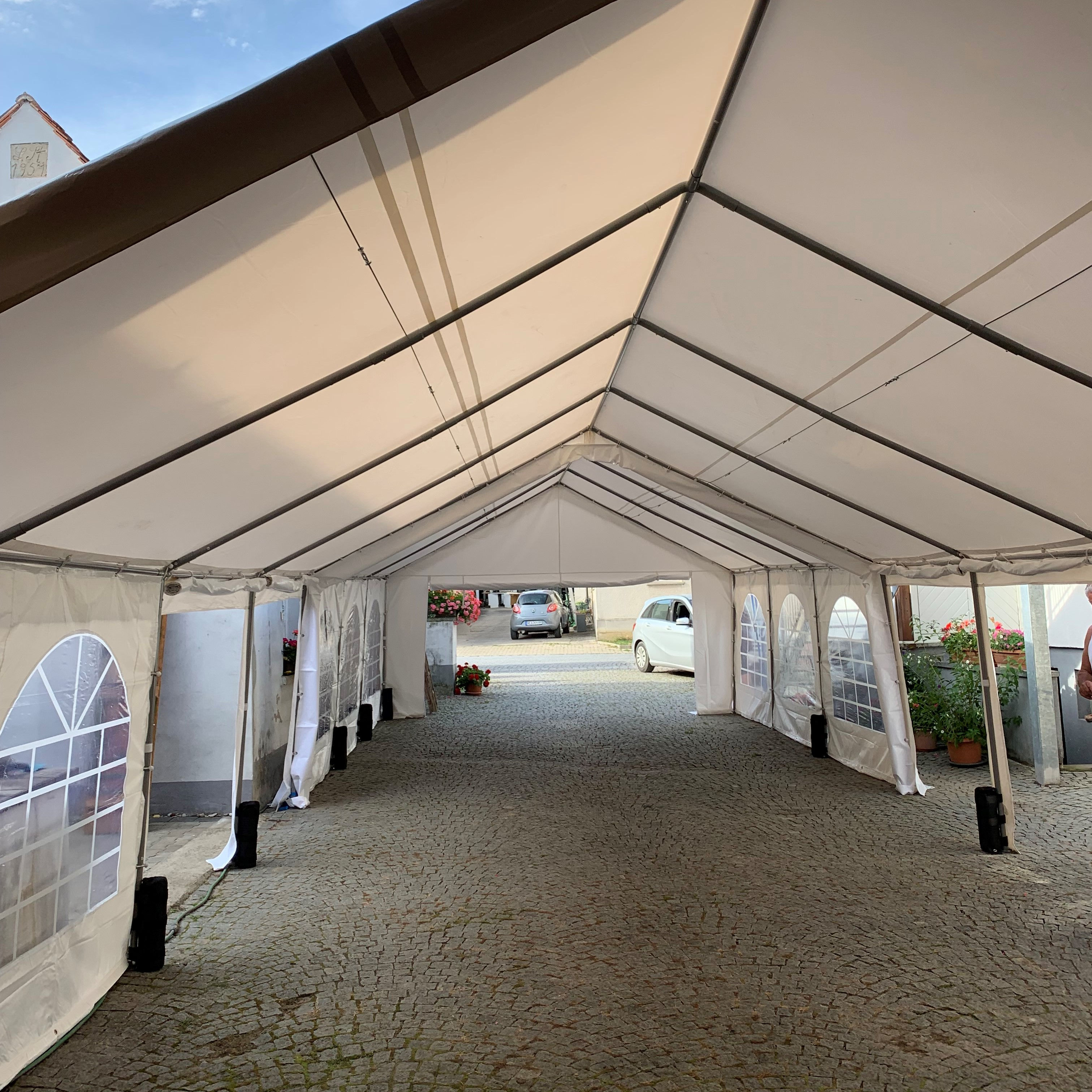 Partyzelt PVC 5x14m-Variante