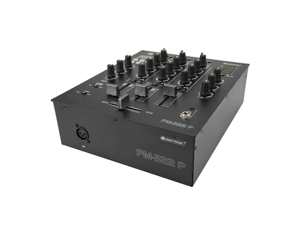 Miniaturbild: 3-Kanal-DJ-Mixer mit Bluetooth und USB-Player