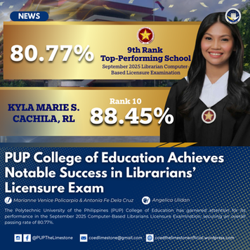 PUP College of Education Achieves Notable Success in Librarians’ Licensure Exam