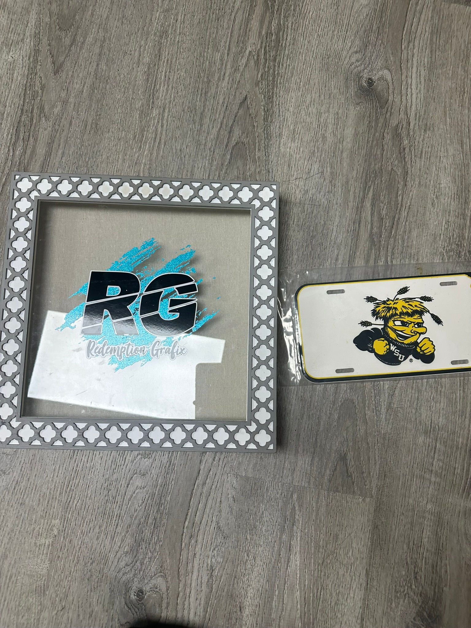 Shockers Logo License Plate