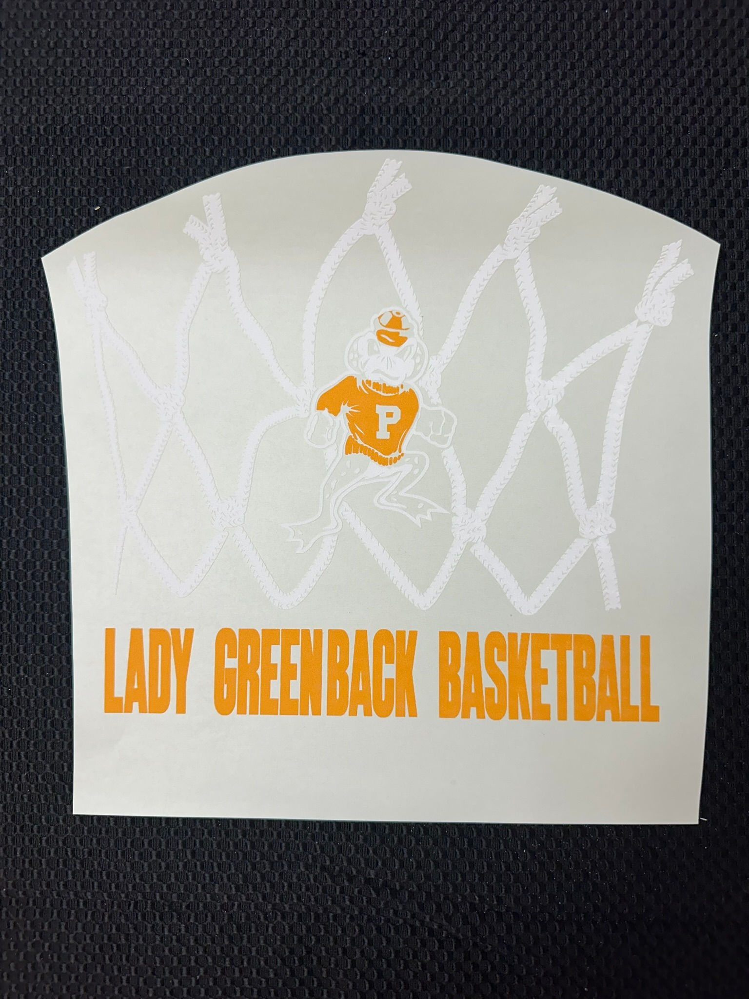 Greenback Basketball - Lady (Net & Frog)