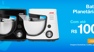 Batedeiras Planetárias Arno com até R$ 100,00 Off + CUPOM de DESCONTO: COLAB-51833.