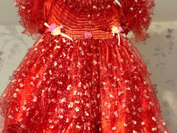 Robe de cérémonie pour fille rouge