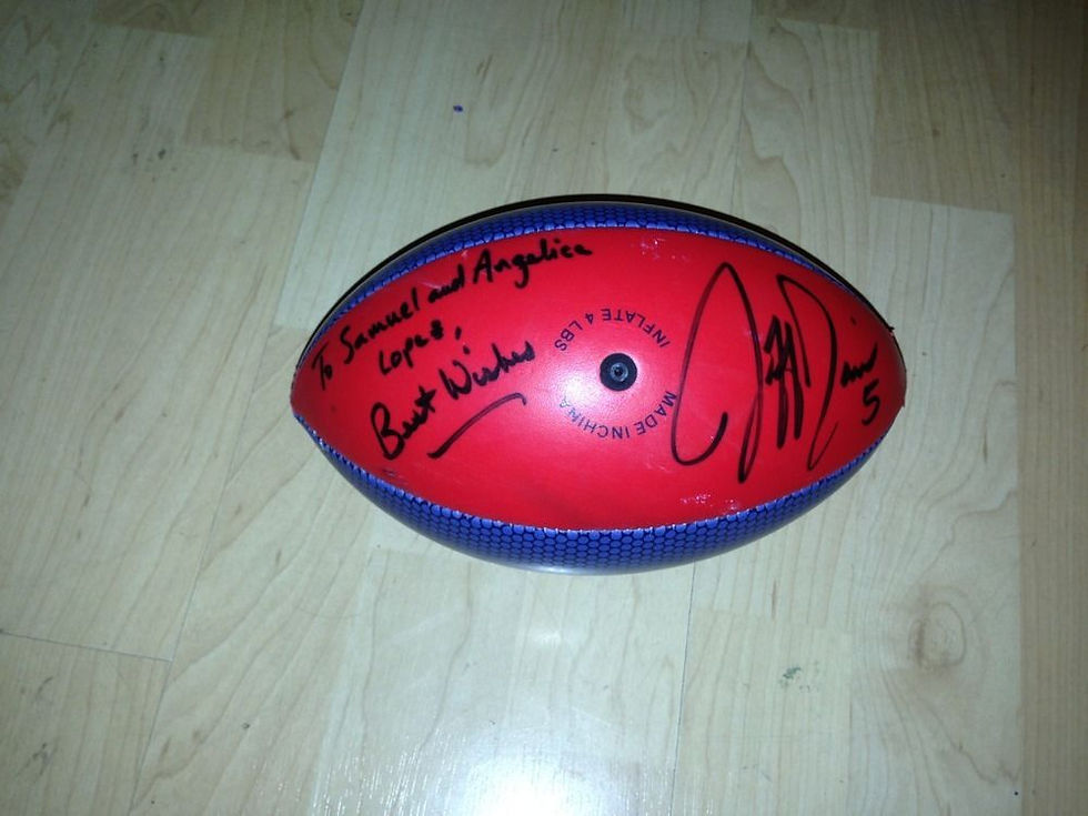 Thumbnail: FOOTBALL SIGNED BY JEFF GARCIA (COLLECTIBLE ITEM)