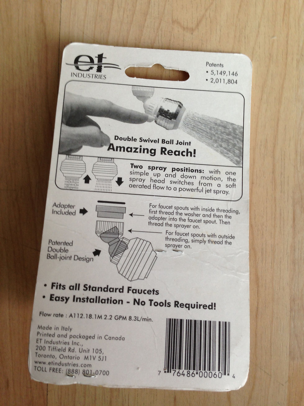 Thumbnail: FAUCET ADAPTER SPRAYER (MADE IN ITALY)