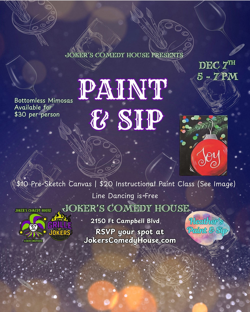 Paint and Sip is at Joker’s! 