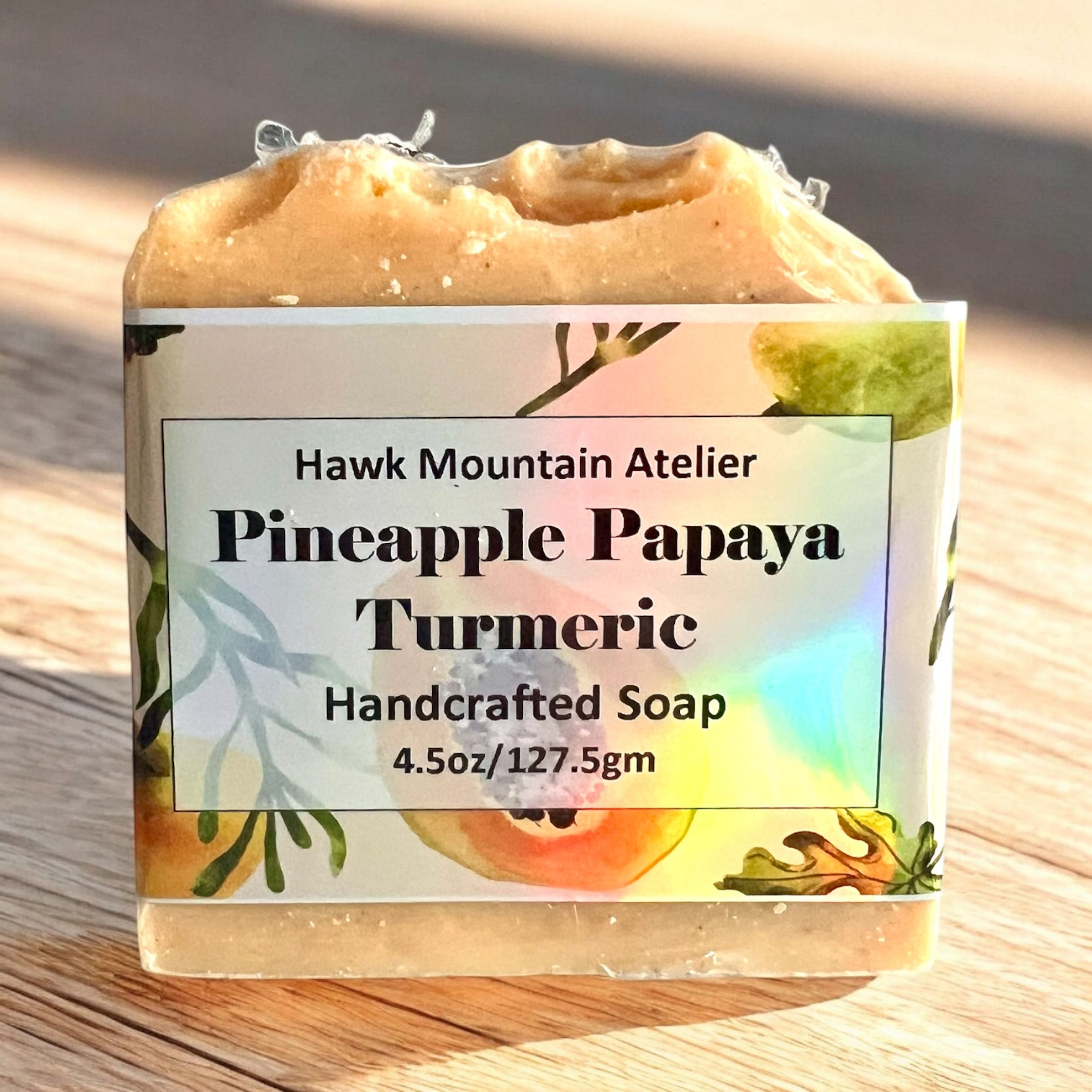 Pineapple Papaya Turmeric Handmade Soap