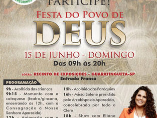 Festa do povo de Deus 2025 em Guaratinguetá