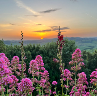 sunset view in montepulciano