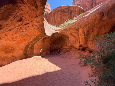 View on the Fiery Furnace Trail in Arches National Park