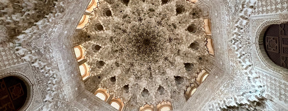 nasrid palace alhambra granada spain ceiling