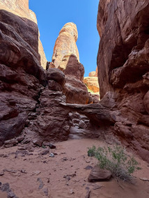 View on the Fiery Furnace Trail in Arches National Park
