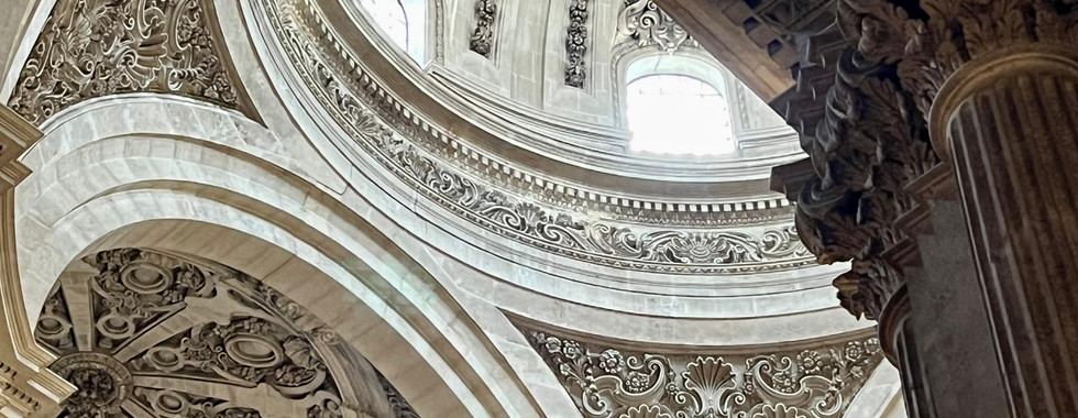 granada cathedral ceiling view spain