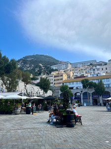gibraltar town rock view