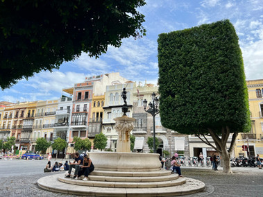 seville spain plaza view