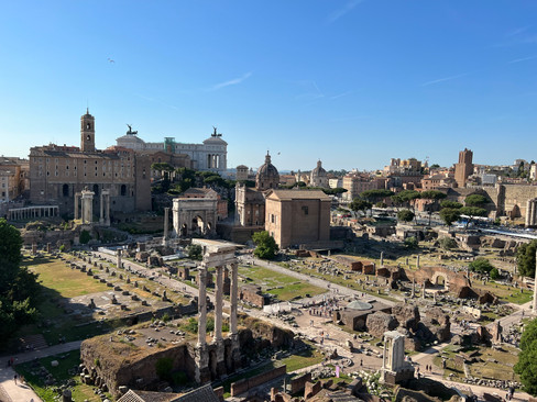 central piazza roman forum rome italy
