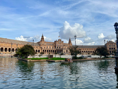 seville spain plaza de espana view