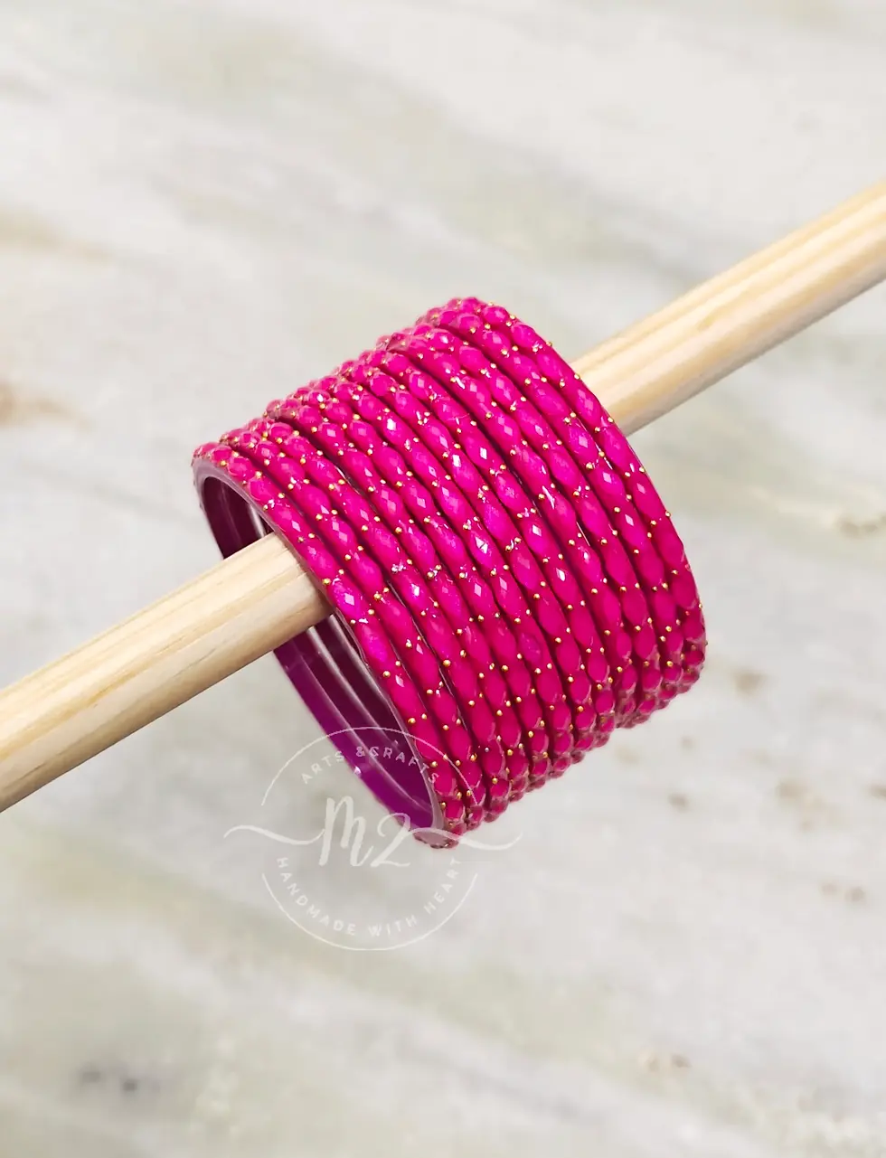 Thumbnail: Raindrop Glass Bangles Size 2.2 Combo 2