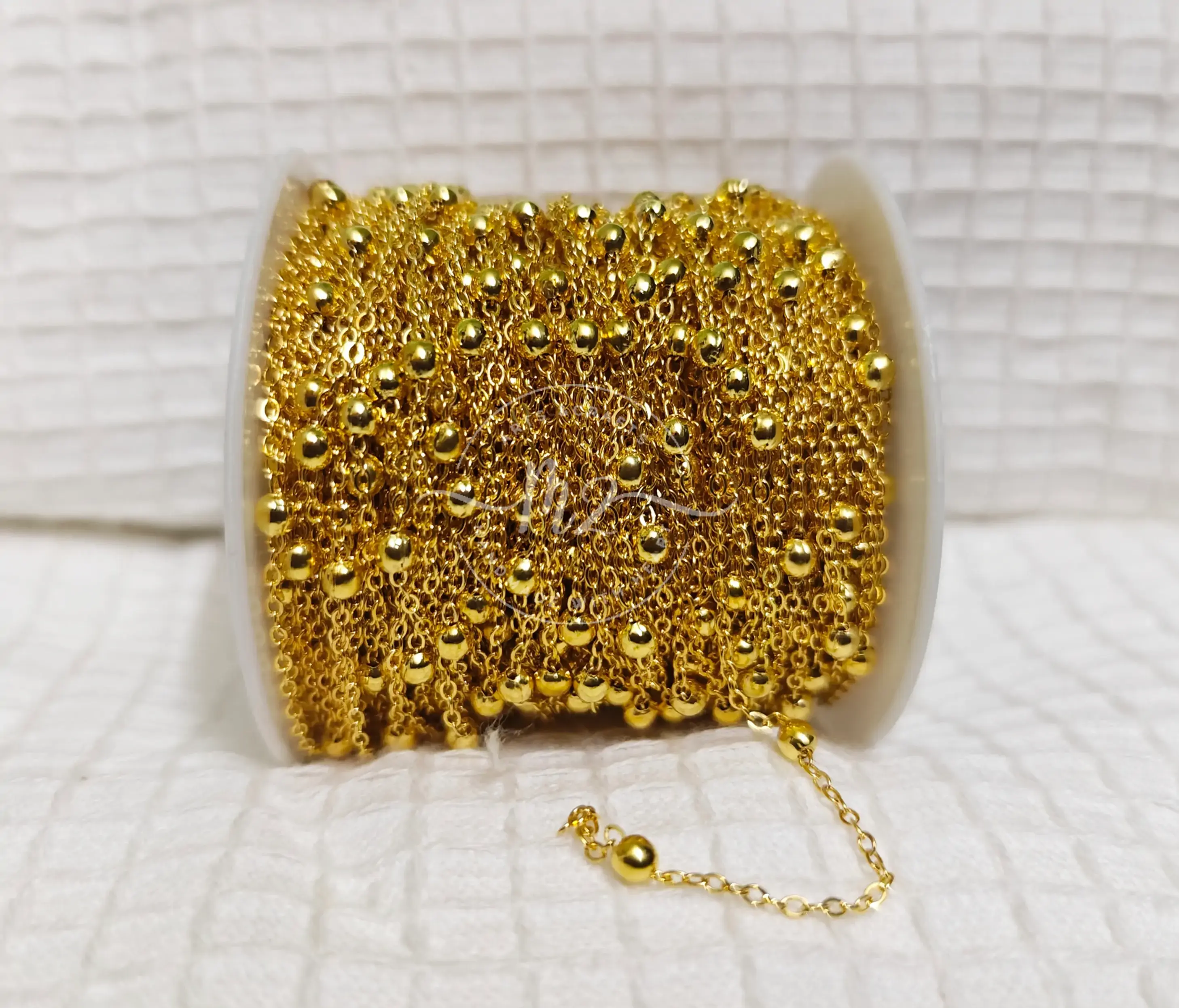 Metal Chain with Beads