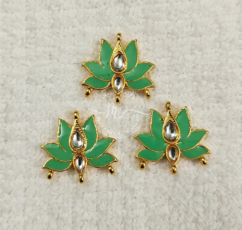 Thumbnail: Lotus Pendant 07, Light Green - Pendants