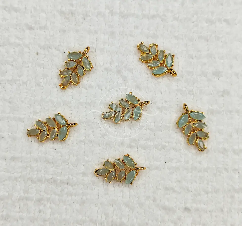 Thumbnail: AD Leaf Pendant, Light Blue - AD Stone Pendants