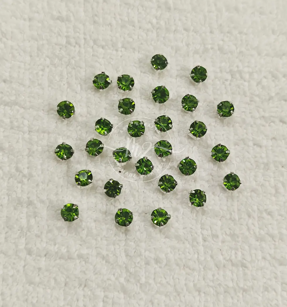 Thumbnail: 24ss/5mm Clipstone, Parrot Green - Clip Stones