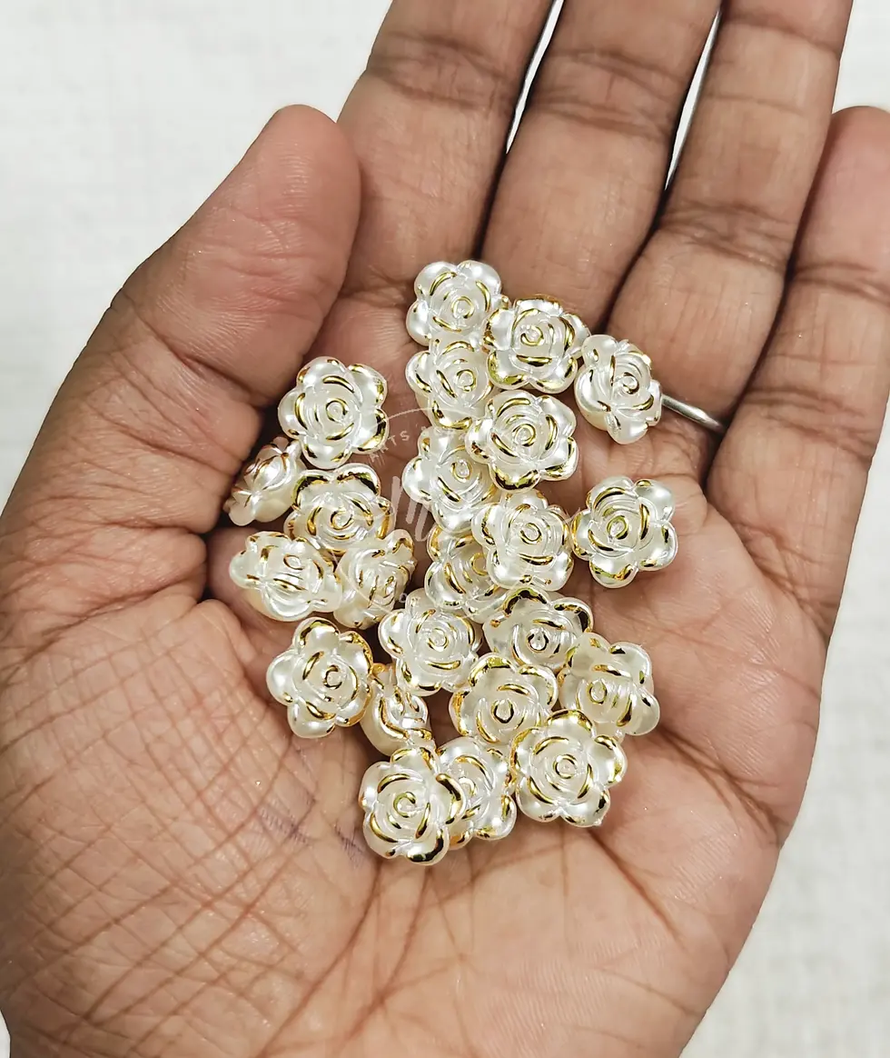 Thumbnail: Rose Beads Type 03, Small - Brooch Materials