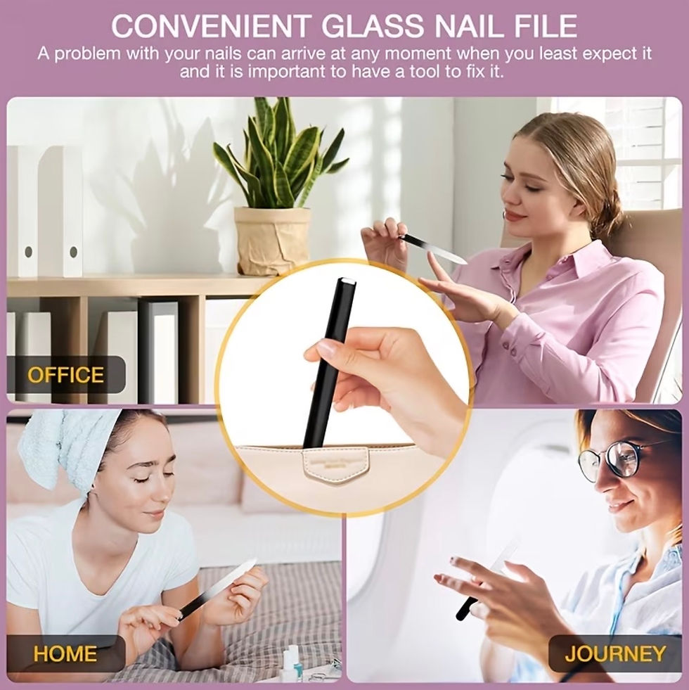 Hình thu nhỏ: Czech Premium Glass Nail File for Natural Nails